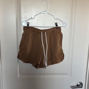 wild fable Brown Elastic Drawstring Athletic Shorts